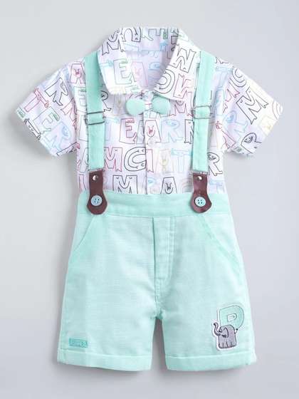 Hopscotch Boys Printed
                    Shirt with Shorts