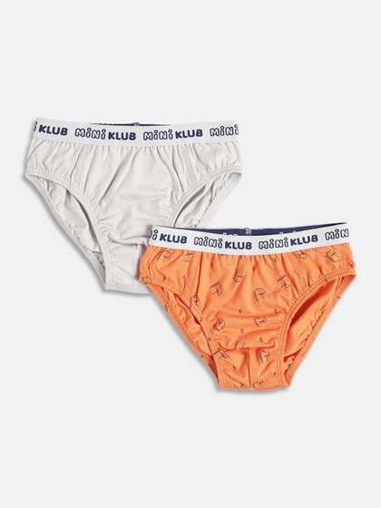MINI KLUB Boys Pack of 2
                    Printed Assorted Cotton Basic Briefs