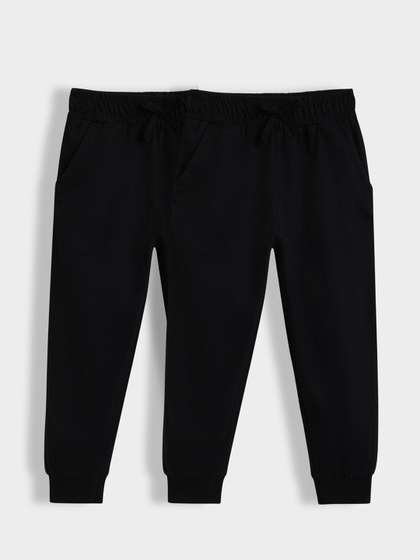 Orange Sugar Kids Pack
                      Of 2 Mid-Rise Pure Cotton Joggers