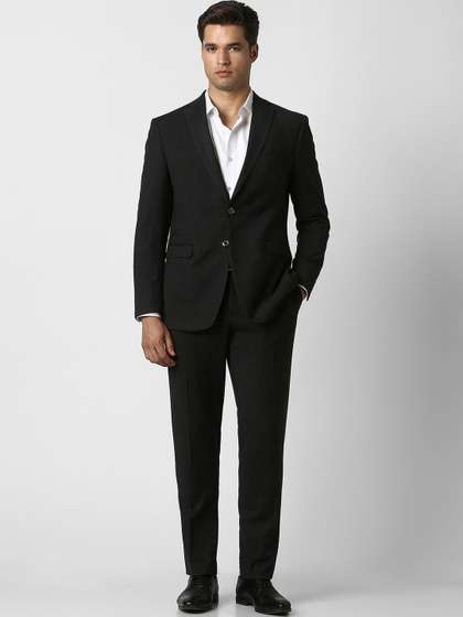 Peter England
                        Notched Lapel Tailored Fit 2 Piece Blazer and
                        Trousers Suits