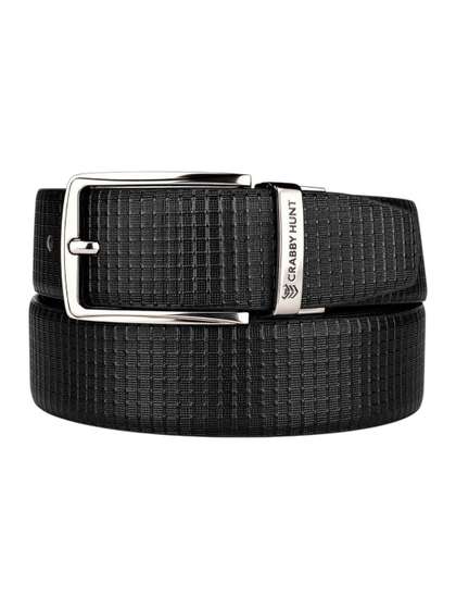 Crabby Hunt Men
                      Textured Leather Reversible Formal Belt