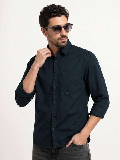WROGN Comfort Fit
                        Pure Cotton Casual Shirt