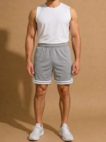 Blissence Men
                        Colourblocked Outdoor Sports Shorts with
                        Technology