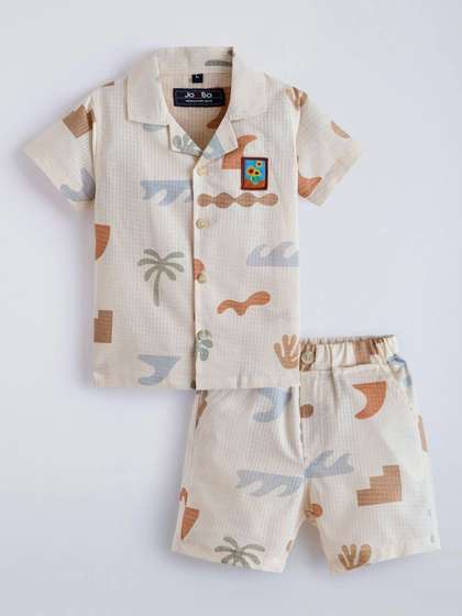 Hopscotch Boys Printed
                    Shirt with Shorts