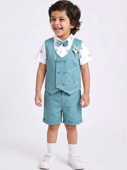 Hopscotch Boys Printed
                      Shirt with Shorts