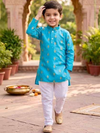 NEW GEN Boys Ethnic
                    Motifs Printed Regular Kurta with Churidar