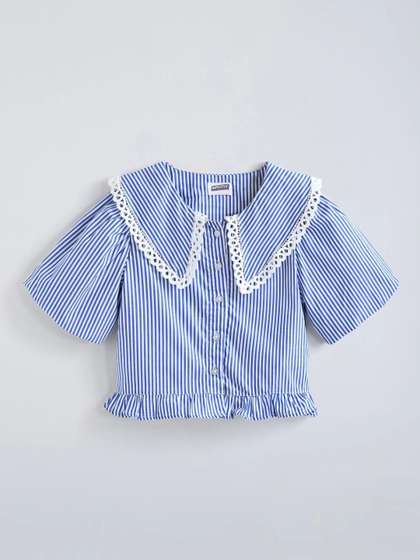 Hopscotch Girls Cotton
                    Tops