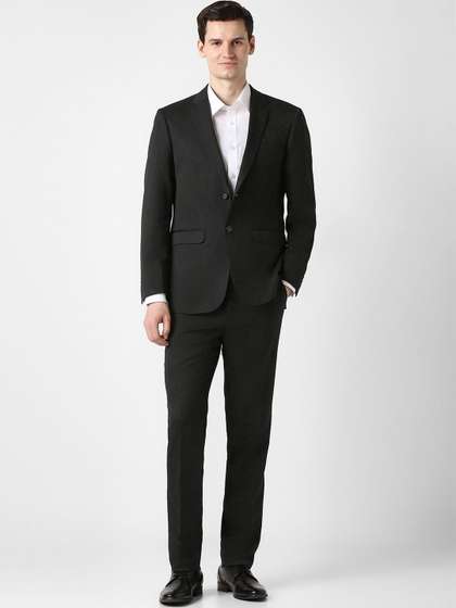 Peter England
                        Notched Lapel Slim Fit 2 Piece Blazer and
                        Trousers Suits