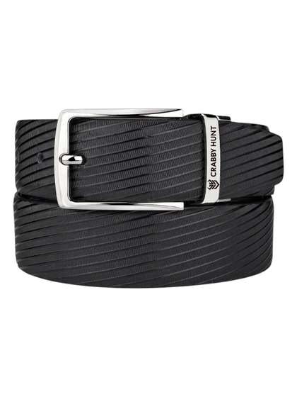 Crabby Hunt Men Textured
                    Leather Reversible Belt