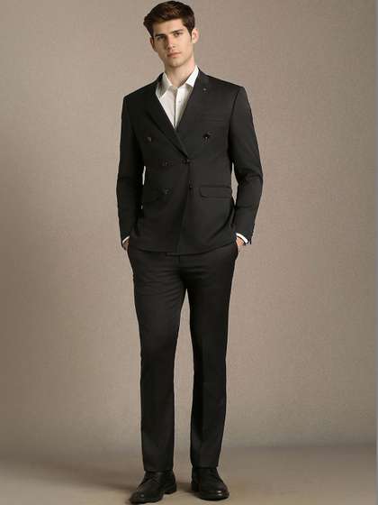 Louis Philippe
                        Notched Lapel Slim Fit 2 Piece Blazer and
                        Trousers Suits