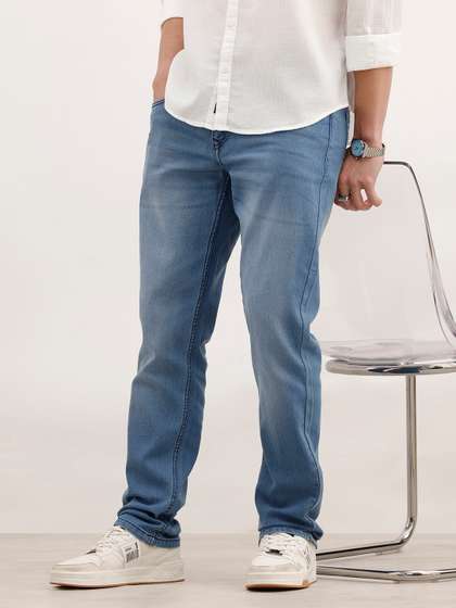 WROGN Men Straight
                        Fit Light Fade Stretchable Jeans