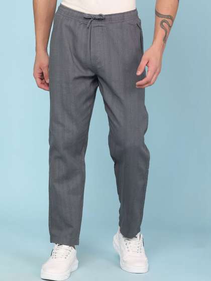 V-Mart Men Textured
                        Trousers