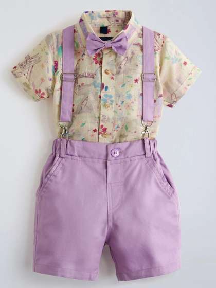 Hopscotch Boys Printed
                    Shirt with Shorts