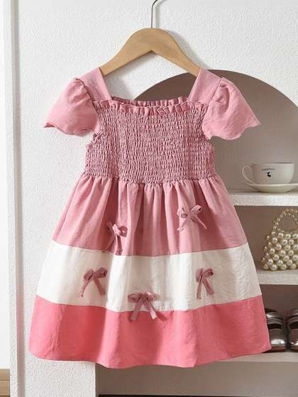 INCLUD Colourblocked
                    Puff Sleeve Short Dress