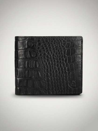 MARSTEN Men Textured
                      Leather Two Fold Wallet