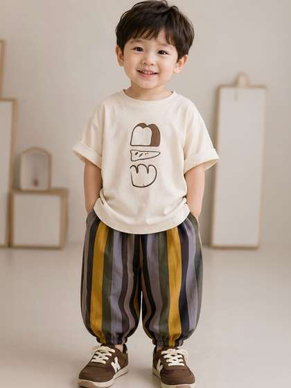 YK Boys Printed T-shirt