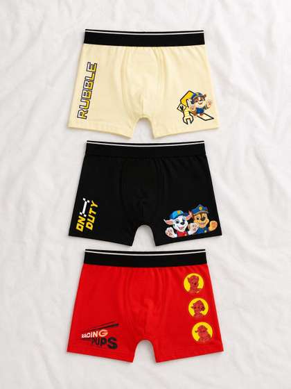 Button Bear Boys Pack
                      of 3 Cotton Printed Trunks
