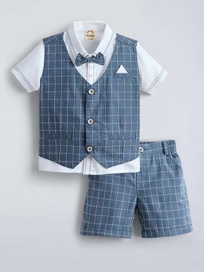 Hopscotch Boys T-shirt
                    and Shirt with Shorts