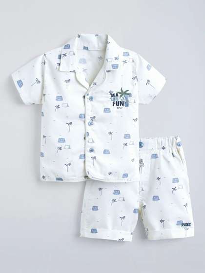 Hopscotch Boys Printed
                    Shirt with Shorts
