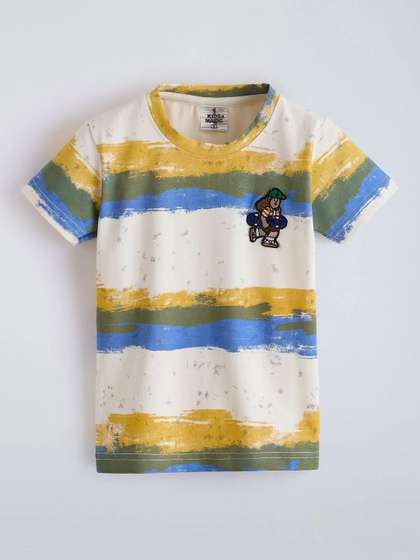 Hopscotch Boys Striped
                    T-shirt