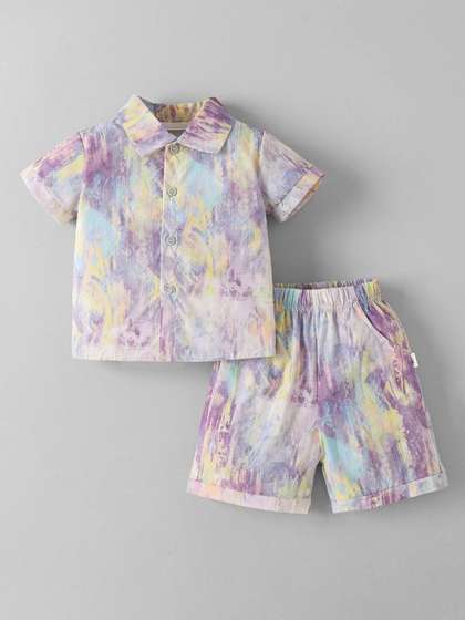Hopscotch Boys Printed
                    Shirt with Shorts