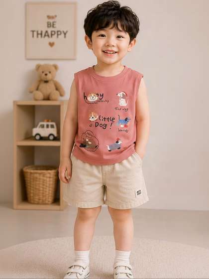 YK Boys Printed T-shirt