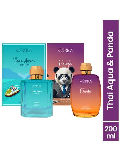 VOKKA Set Of 2 Thai
                        Aqua & Panda Long-Lasting Perfumes - 100 ml
                        Each