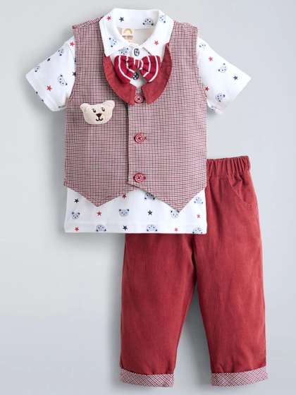 Hopscotch Boys Printed
                      T-shirt with Trousers