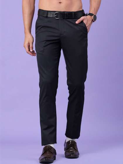 V-Mart Men Striped
                      Slim Fit Trousers