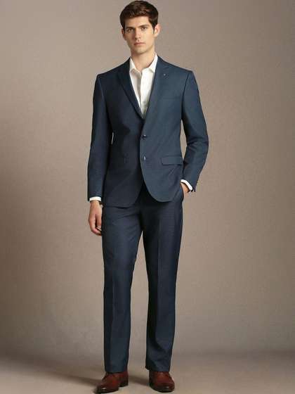 Louis Philippe Self
                        Design Notched Lapel 2 Piece Blazer And Trousers
                        Suits