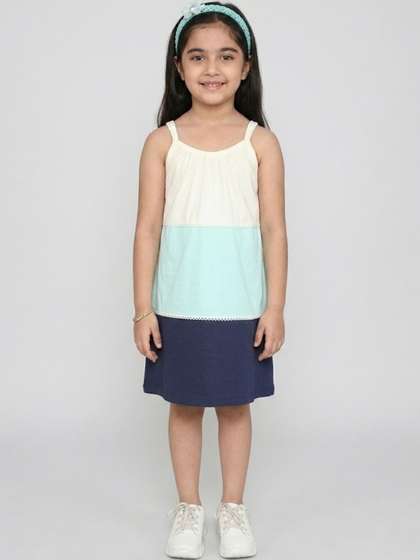 Little Angels Girls
                    Pastel Colorblocked Sleeveless Bio-Washed Cotton
                    Nightdress