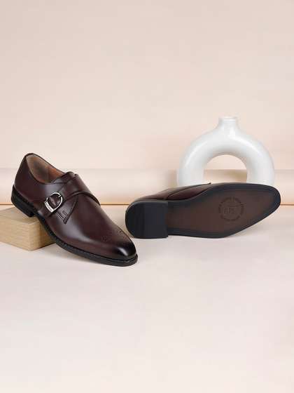 LOUIS STITCH Men
                        Rosewood Formal Slip-On Monk Shoes