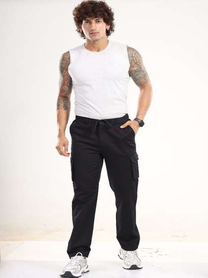 BLACK PAPER Men
                        Cargos Trousers