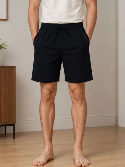 The Roadster
                          Lifestyle Co Cotton Mid-Rise Lounge Shorts
                          With Side Pocket