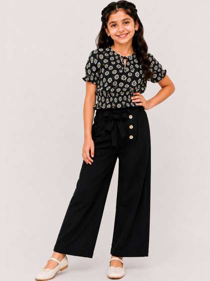HERE&NOW Girls
                    Printed Top with Palazzos
