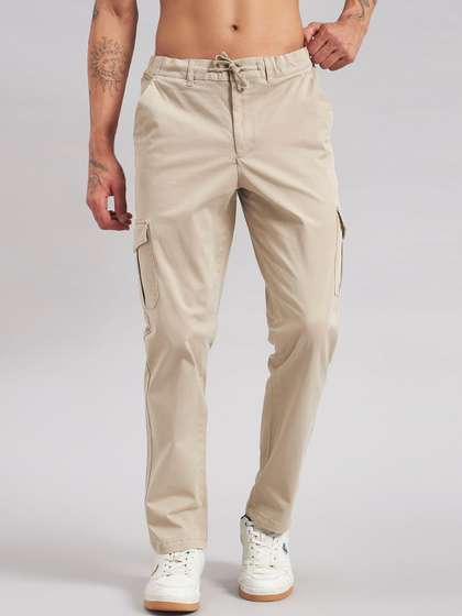 Sand Dunes Men
                        Straight Fit Cargos Trousers