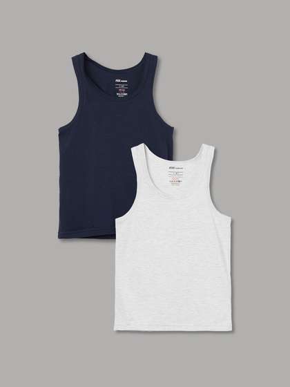 Fame Forever by
                    Lifestyle Boys Pack of 2 Assorted Cotton Blend Tank