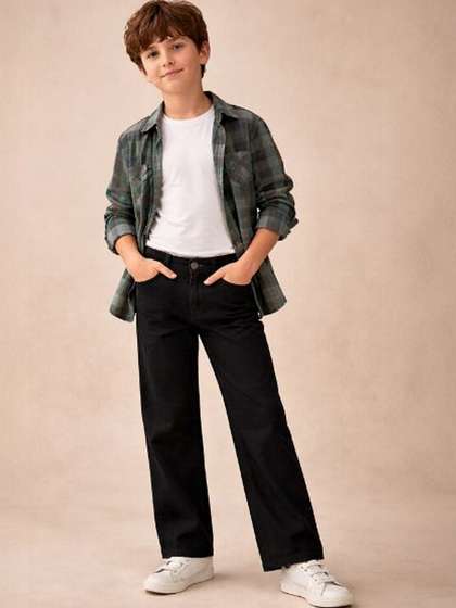 Gini and Jony BoysWide
                    Leg Mid-Rise Jeans