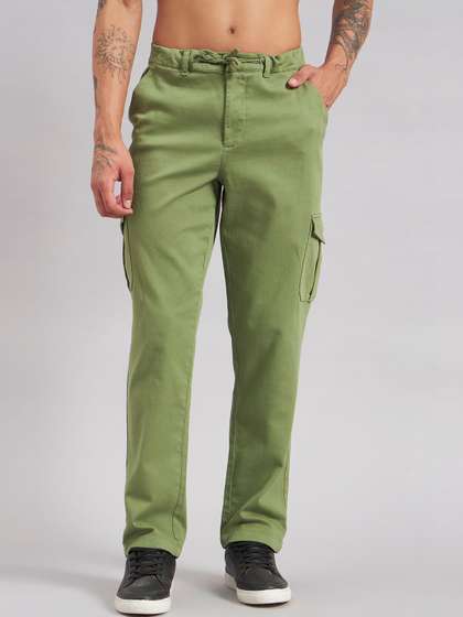 Sand Dunes Men
                        Straight Fit Cargos Trousers