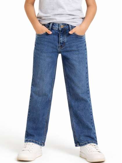 Gini and Jony Boys
                      Regular Fit Mid-Rise Light Fade Cotton Jeans