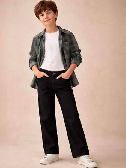 Gini and Jony Boys
                      Wide Leg Mid-Rise Jeans