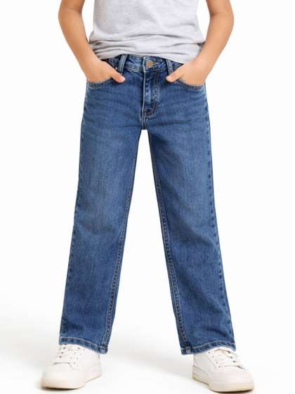 Gini and Jony Boys
                    Regular Fit Mid-Rise Light Fade Jeans