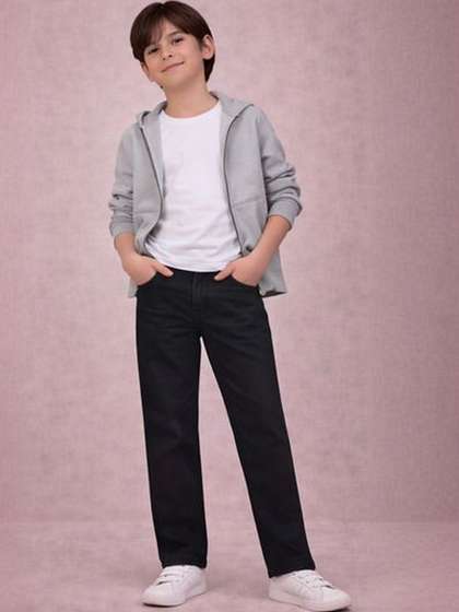 Gini and Jony Boys
                    Straight Fit Mid-Rise Jeans