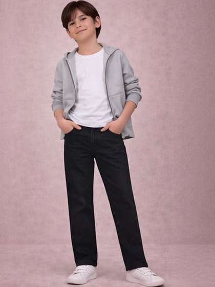Gini and Jony Boys
                    Straight Fit Mid-Rise Jeans