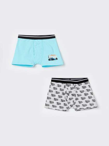 Fame Forever by
                    Lifestyle Boys Pack of 2 Cotton Assorted Printed
                    Trunks