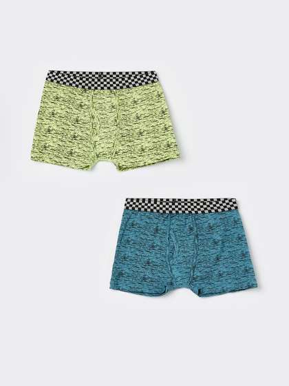 Fame Forever by
                    Lifestyle Boys Pack of 2 Cotton Assorted Printed
                    Trunks