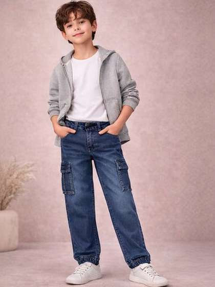 Gini and Jony Boys
                    Straight Fit Mid-Rise Light Fade Jeans