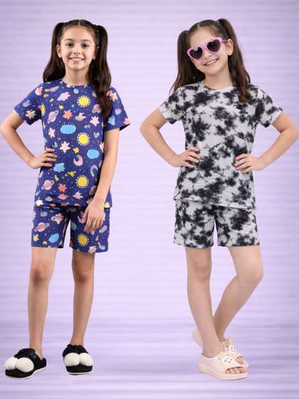 LITBABY Girls Printed
                    Nightdress