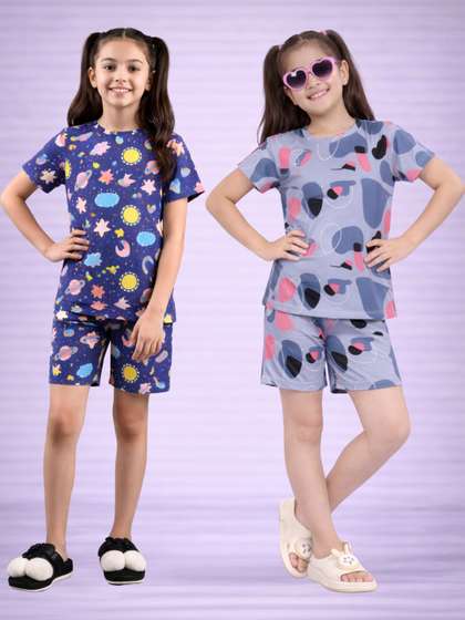 LITBABY Girls Printed
                    Nightdress