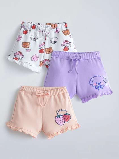 Hopscotch Girls Printed
                    Shorts